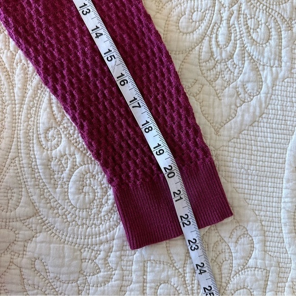 Pink sweater with built in button down shirt - super cute for work! Size L - Picture 8 of 9